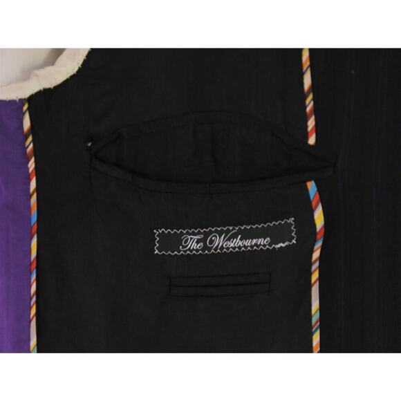 Paul Smith The Westbourne Black Textured Tonestripe 3-Btn Slim Fit Wool Suit 38R - Picture 10 of 12
